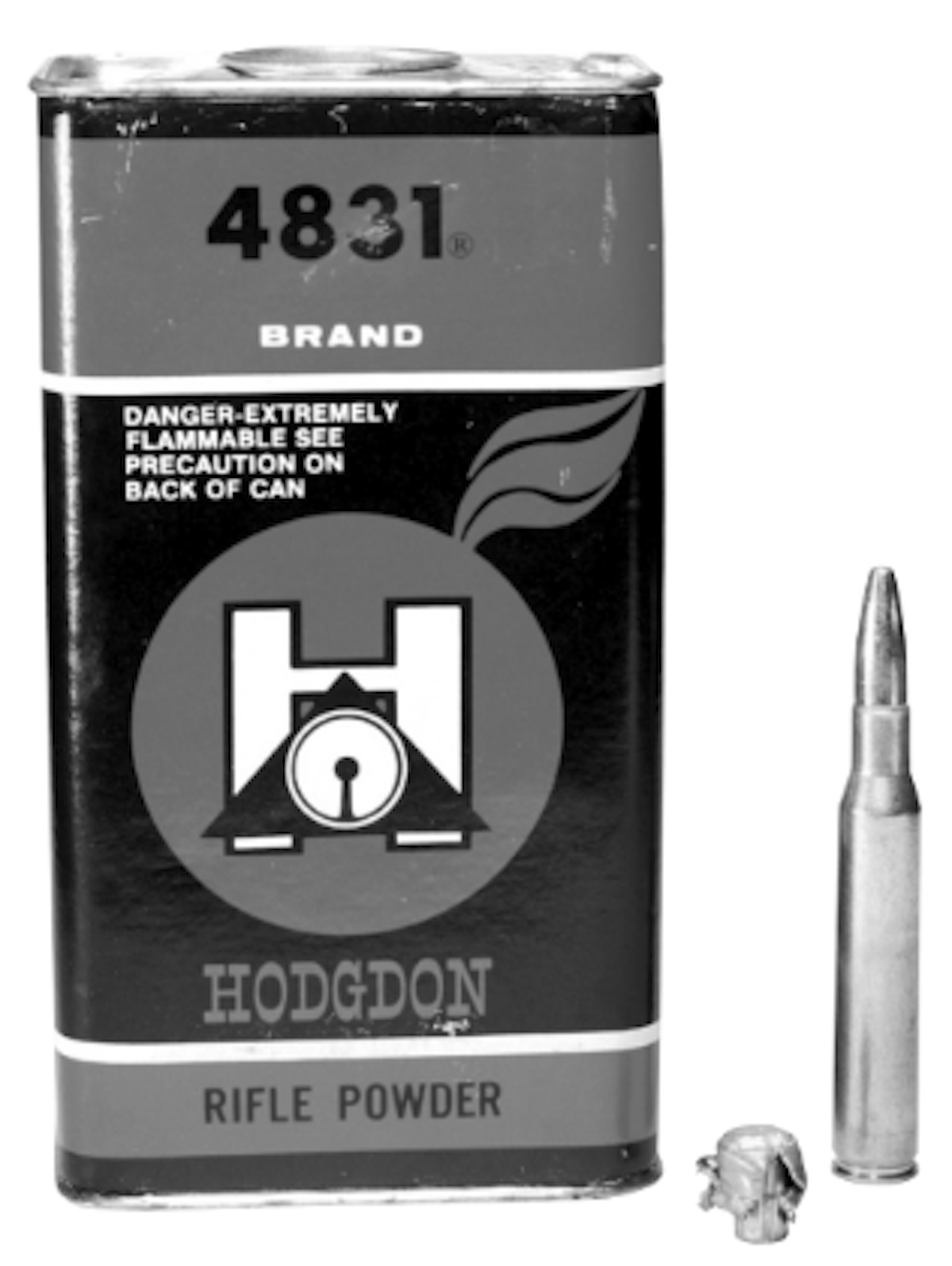The author (right) took his first wild boar in the 1980s in California's Central Valley, using a 270 Winchester rifle and handloads loaded with the classic 270 powder: original military-surplus H4831. The recovered Speer 150-grain Grand Slam bullet retained 74 percent of its original weight.