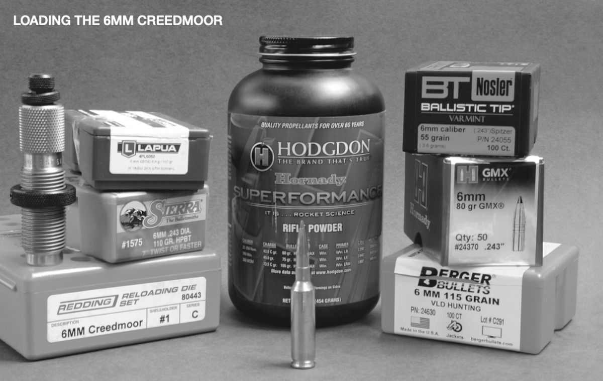 Layne says the 6mm Creedmoor is falling-off-a-log easy to handload with no sudden pressure spikes as maximum-pressure loads were approached.