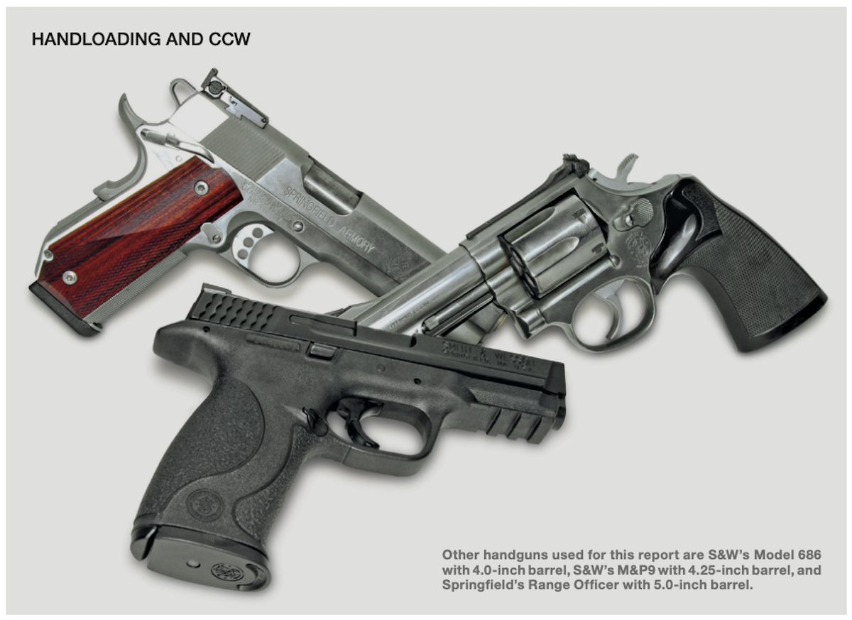 Other handguns used for this report