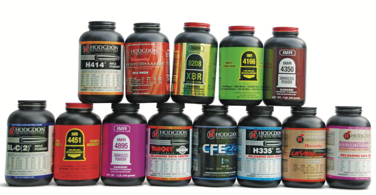 Hodgdon offers a wide selection of specialized propellants that work great in the new 224 Valkyrie cartridge. Steve used these 13 powders for his handloads.