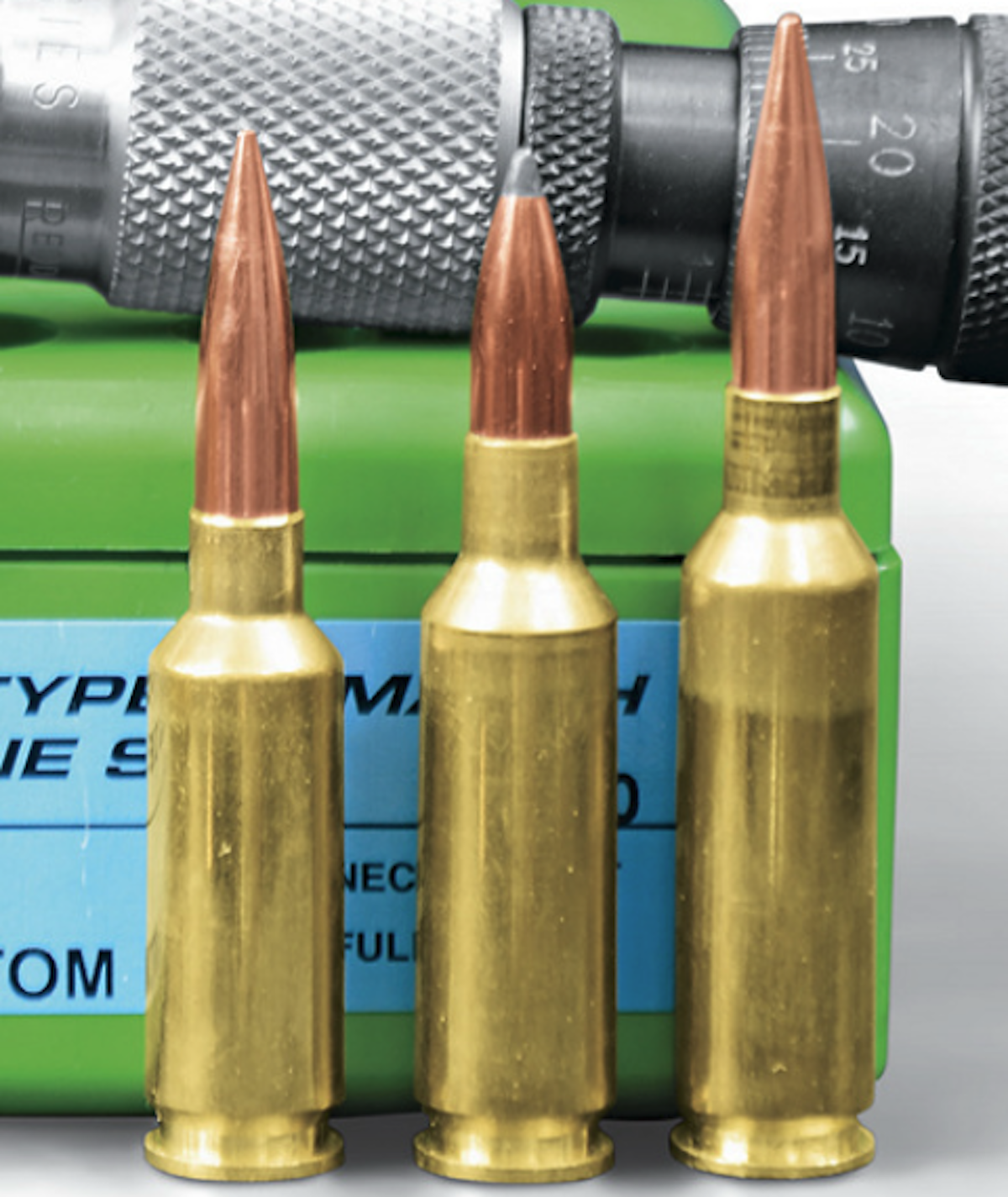 6mm Dasher, 6mm GT, and 6x47 Lapua cartridges
