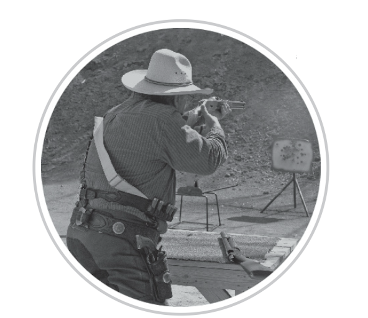 Cowboy Action shooter using 38 Special loads