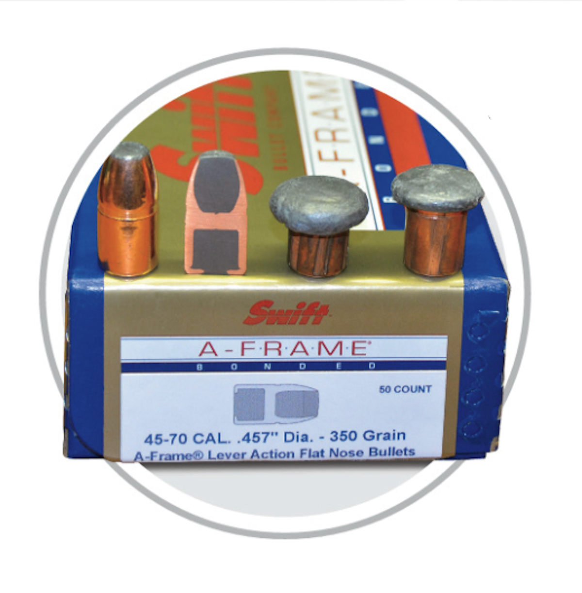 Swift 350-grain A-Frame expanded bullets