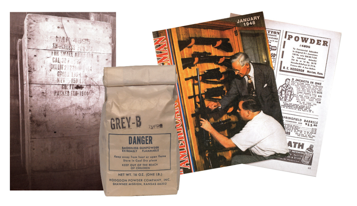 Hodgdon first advertisement for military surplus powder