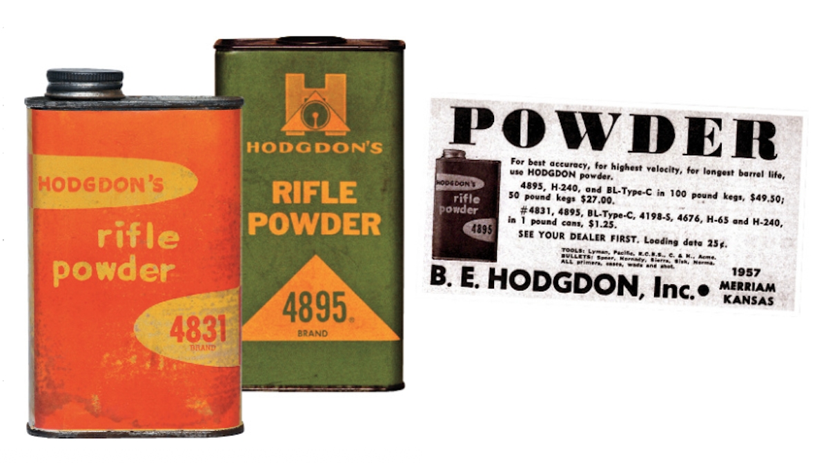 Military surplus powder purchased by Bruce Hodgdon