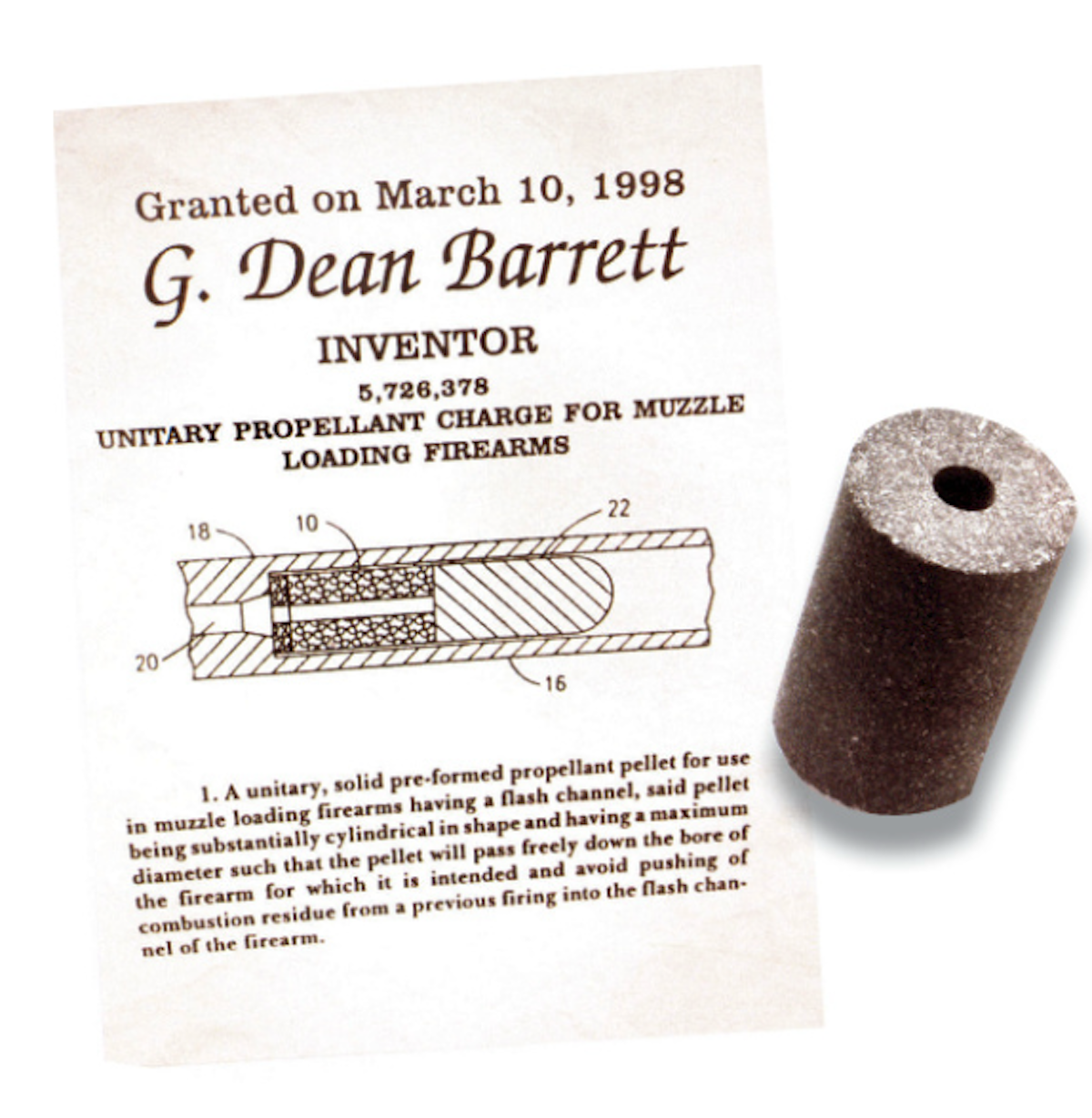 Pyrodex Pellets patent and pellet