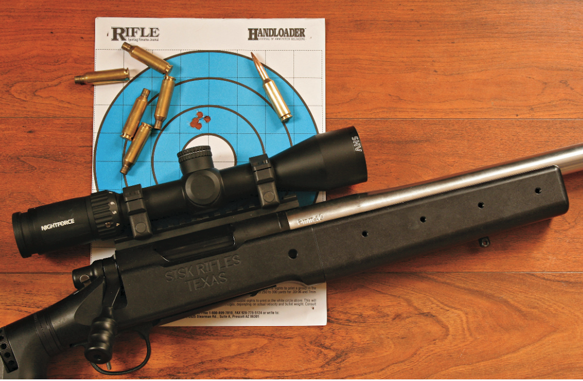 6XC rifle with Hunter handload target