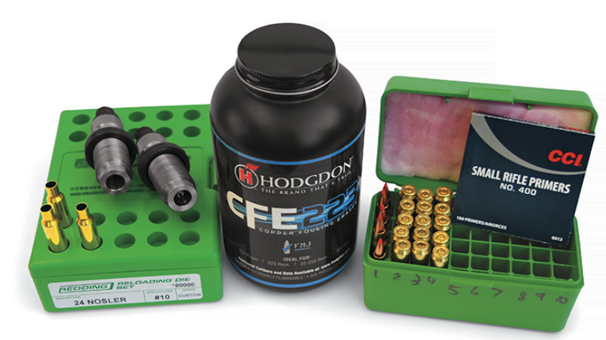 CFE 223 powder and 24 Nosler handloads