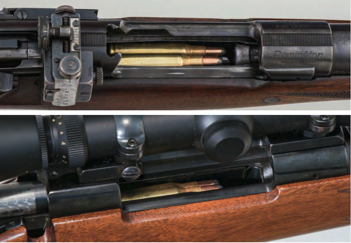 Remington Model 30-S Express and Remington Model 700 Classic magazine comparison