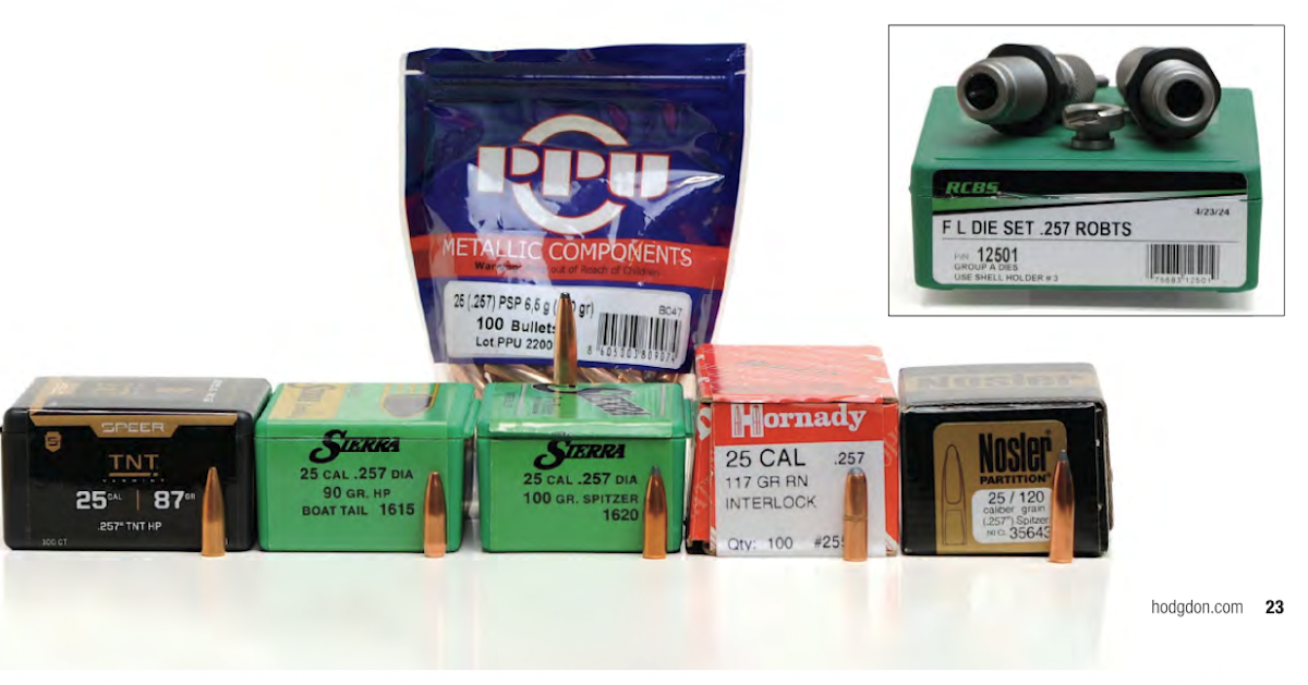 257 Roberts handloading components and RCBS equipment