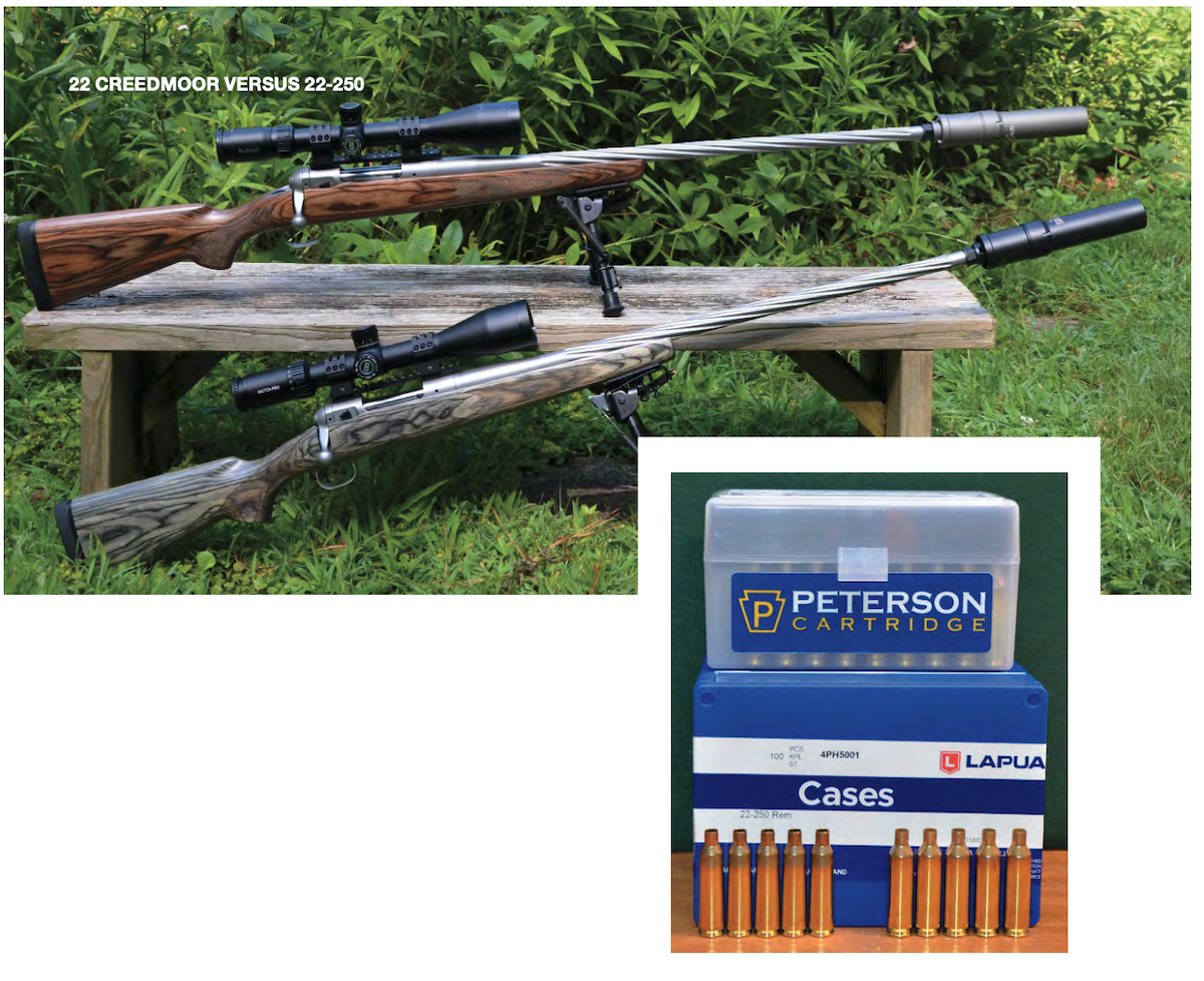 E.R. Shaw test rifles and Lapua Peterson cases