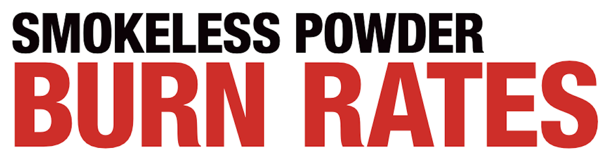 Smokeless Powder Burn Rates