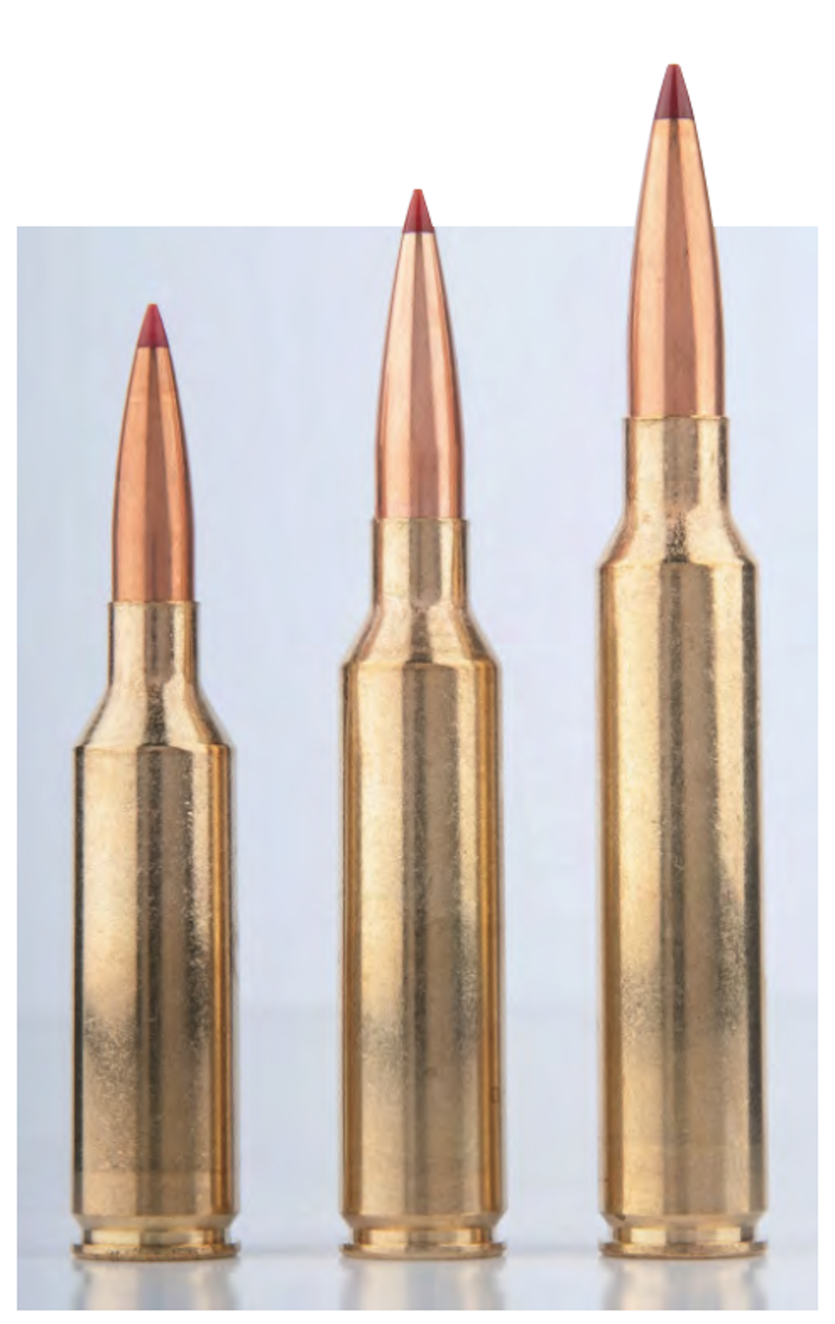 6.5 PRC 7mm PRC and 300 PRC cartridge length comparison