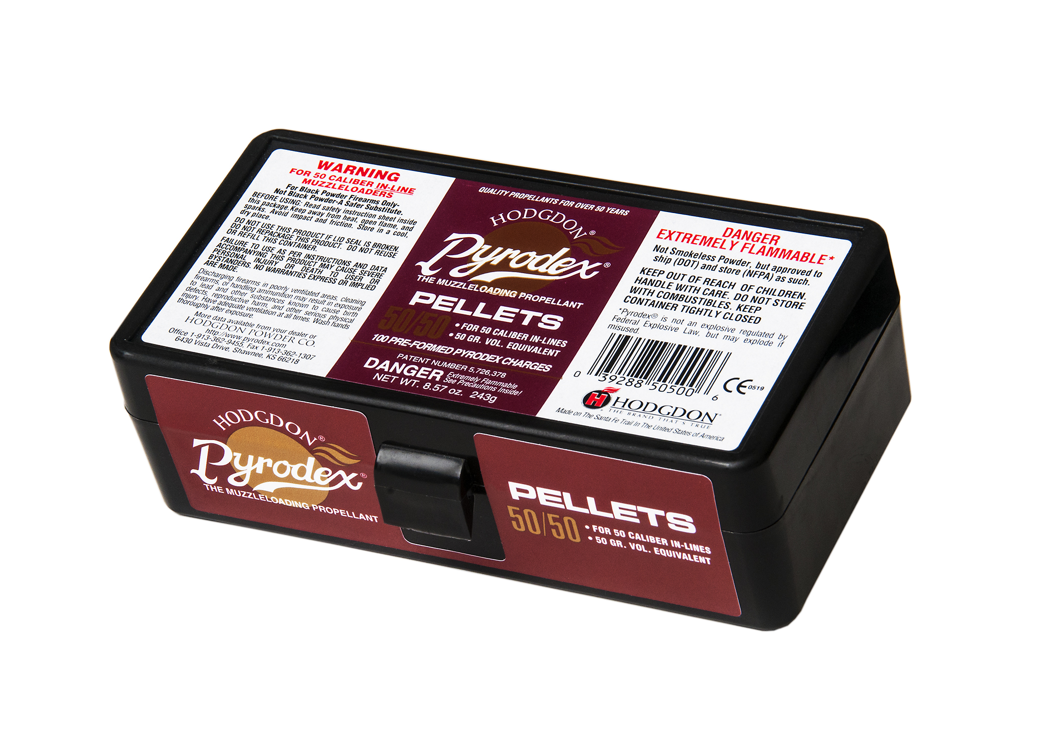 Hodgdon Pyrodex Pellets 50/50 package
